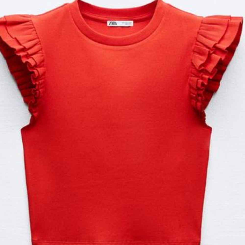 Zara ruffle top